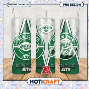 New York Jets tumbler design for fans, perfect for every game day