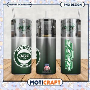 New York Jets tumbler cup, perfect for game day beverages