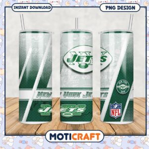 New York Jets tumbler cup design for NFL fans, stay refreshed while cheering