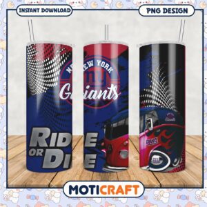New York Giants tumblers set, stylish designs for fans everywhere