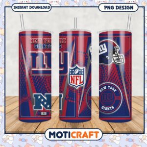 New York Giants tumbler, perfect for NFL fans and collectors