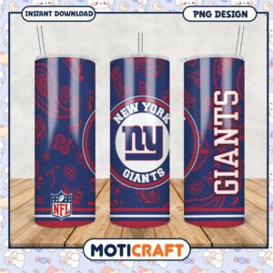 New York Giants Tumbler, Stylish NFL Drinkware for Fans