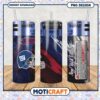 New York Giants tumbler with straw, bold team colors and design