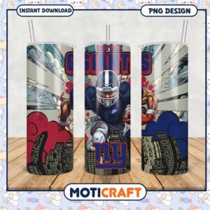 New York Giants tumbler PNG, perfect for sports fans and gifts