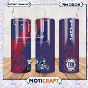 New York Giants Tumbler PNG Design, Perfect for Fans and Gifts