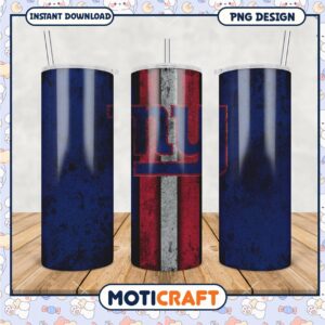 New York Giants Tumbler PNG Design, Perfect for Sports Fans