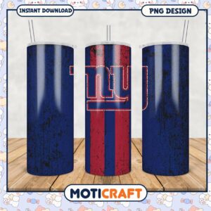 New York Giants Tumbler Design, Perfect for Game Days and Parties