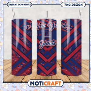 New York Giants tumbler design, perfect for fans on the go