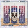 New York Giants tumbler design, cool skull and paisley pattern