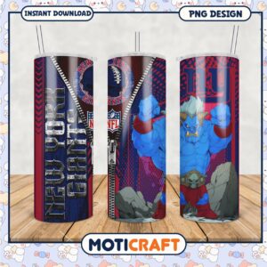 New York Giants tumbler design for NFL fans, perfect gift idea