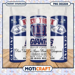 New York Giants tumbler cup, perfect gift for football fans