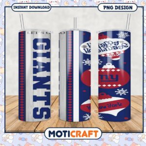 New York Giants Holiday Tumbler, Perfect Gift for Fans