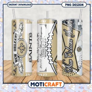 New Orleans Saints tumblers set, perfect for game day drinks