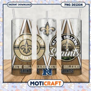New Orleans Saints tumbler set, stylish drinkware for fans
