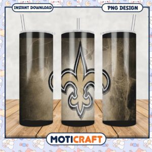 New Orleans Saints Tumbler PNG Design, Perfect for Fans and Gifts