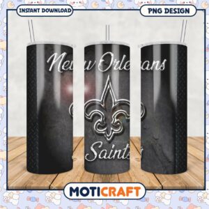 New Orleans Saints tumbler design, stylish and unique product
