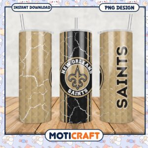 New Orleans Saints Tumbler PNG Design for Fans and Gifts