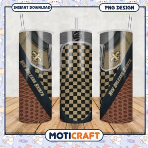 New Orleans Saints tumbler design, stylish and functional drinkware