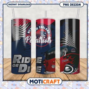New England Patriots tumbler set, perfect for any fan's collection
