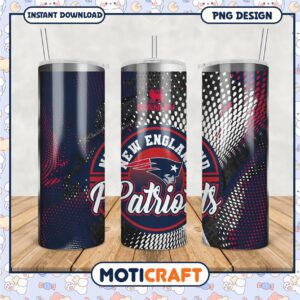 New England Patriots tumbler for fans, stylish and functional design