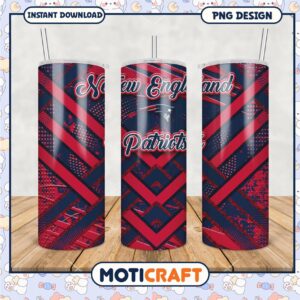 New England Patriots Tumbler Design, Perfect for Fans and Gifts