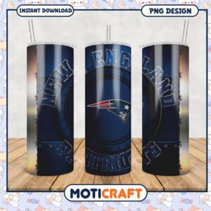 New England Patriots tumbler design for sports fans, stylish and durable