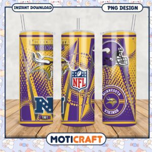 Minnesota Vikings tumbler, show your team spirit in style
