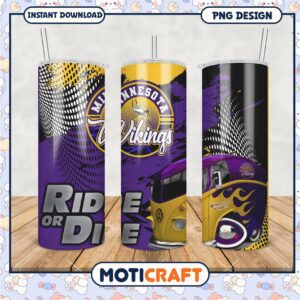 Minnesota Vikings tumbler set, stylish and bold drinkware collection
