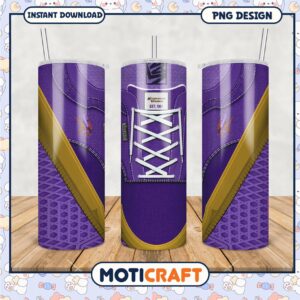 Minnesota Vikings tumbler design for sports fans, stylish and unique