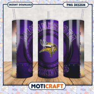 Minnesota Vikings tumbler design for fans, stylish and durable option