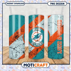 Miami Dolphins Tumblers, show your team spirit and pride