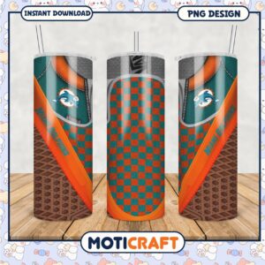 Miami Dolphins Tumbler PNG Design, Stylish and Functional Drinkware