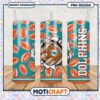 Miami Dolphins tumbler design, perfect for game day drinks