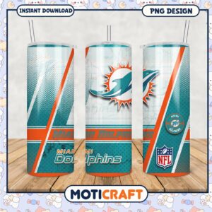 Miami Dolphins tumbler design for fans, stay hydrated in style