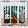 Miami Dolphins tumbler design featuring vibrant colors, perfect gift for fans
