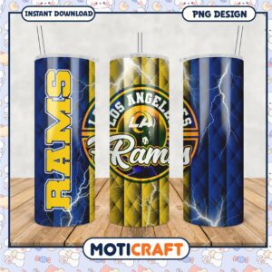 Los Angeles Rams tumbler set, stylish design for fans and gifts