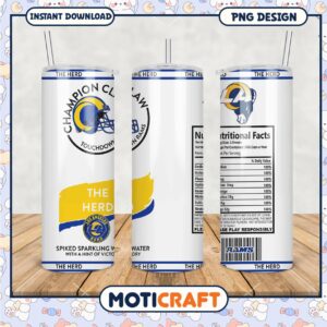 Los Angeles Rams Tumbler PNG, Enjoy Victory with Every Sip