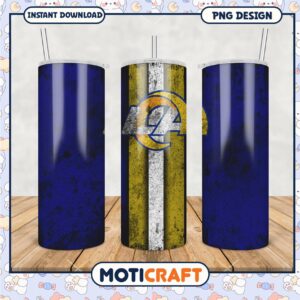Los Angeles Rams Tumbler PNG Design, Perfect for Fans and Gifts