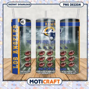 Los Angeles Rams tumbler design for football fans, perfect gift idea