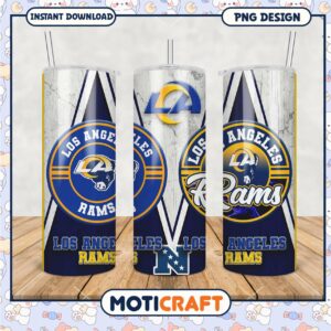 Los Angeles Rams tumbler design for fans, stylish and functional drinkware