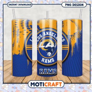 Los Angeles Rams tumbler design for fans, perfect drinkware choice