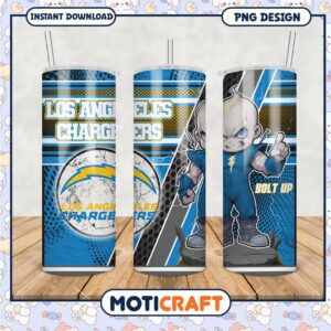 Los Angeles Chargers tumbler, perfect for game day or gifts