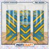 Los Angeles Chargers tumbler in blue and yellow design, perfect for fans 2 Los Angeles Chargers tumbler in blue and yellow design, perfect for fans