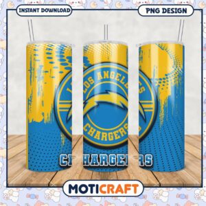 Los Angeles Chargers Tumbler Design, Stylish and Functional Drinkware
