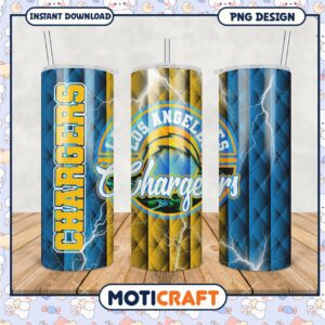 Los Angeles Chargers tumbler design for fans, stylish and durable option