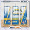 Los Angeles Chargers tumbler cup design is perfect for fans, enjoy your drinks while supporting your team.
