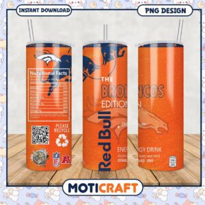 Limited Edition Red Bull Broncos Tumbler, energize your day with style
