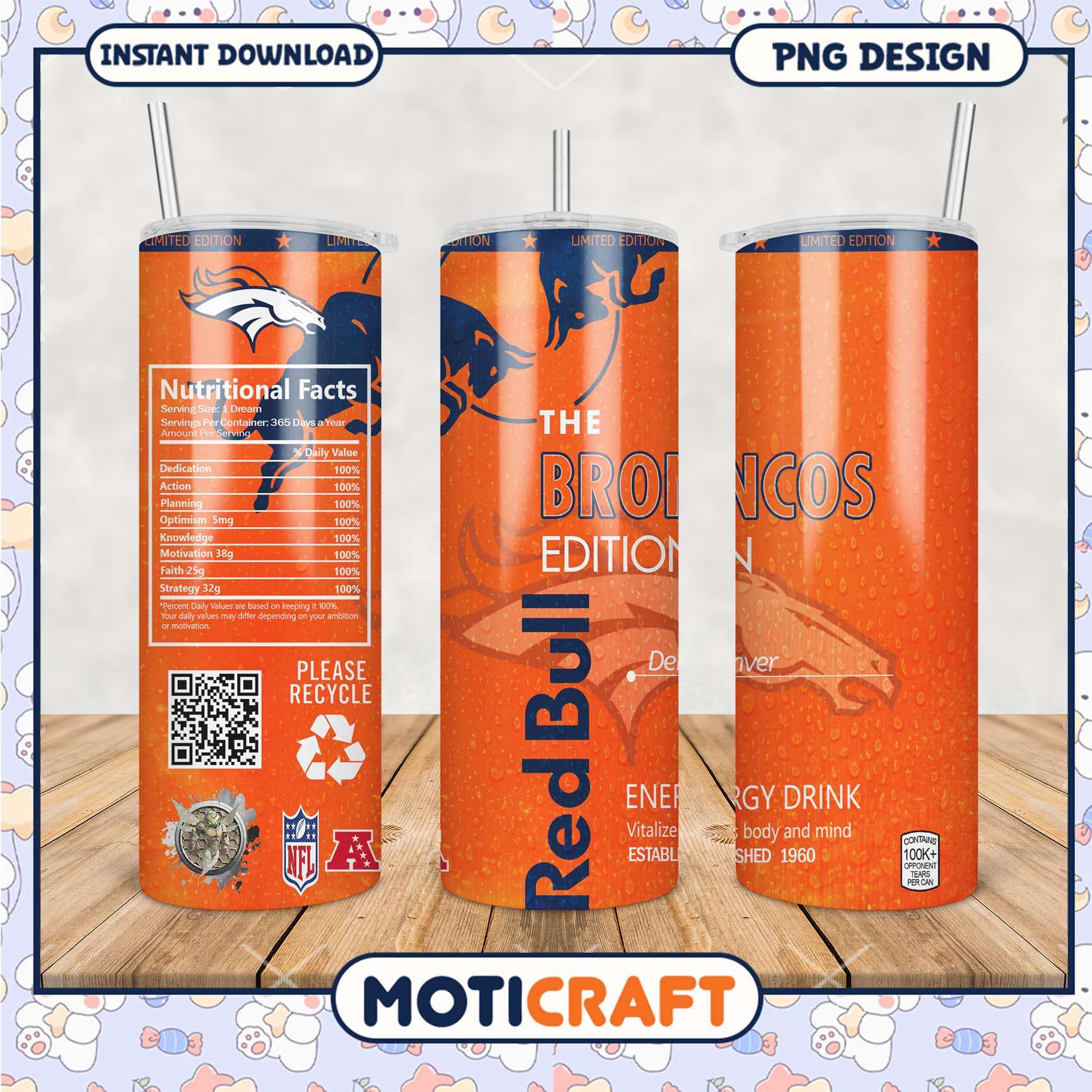 Limited Edition Red Bull Broncos Tumbler, energize your day with style Limited Edition Red Bull Broncos Tumbler, energize your day with style