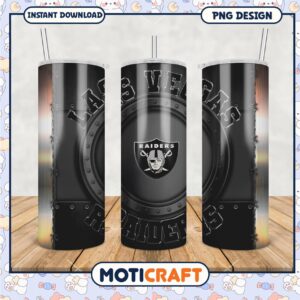 Las Vegas Raiders tumbler for fans, stylish and durable design