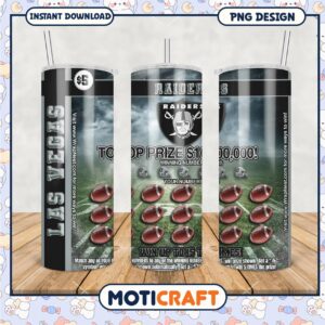 Las Vegas Raiders Tumbler Drinkware, Top Prize Lottery Fun